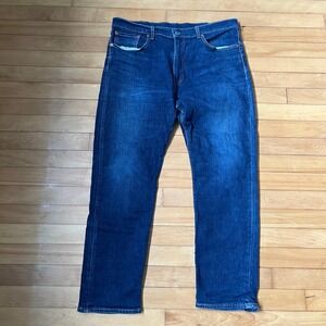 Levis Premium 502 Regular Taper Jeans Mens 38x32 Dark Wash Indigo 29507-0548